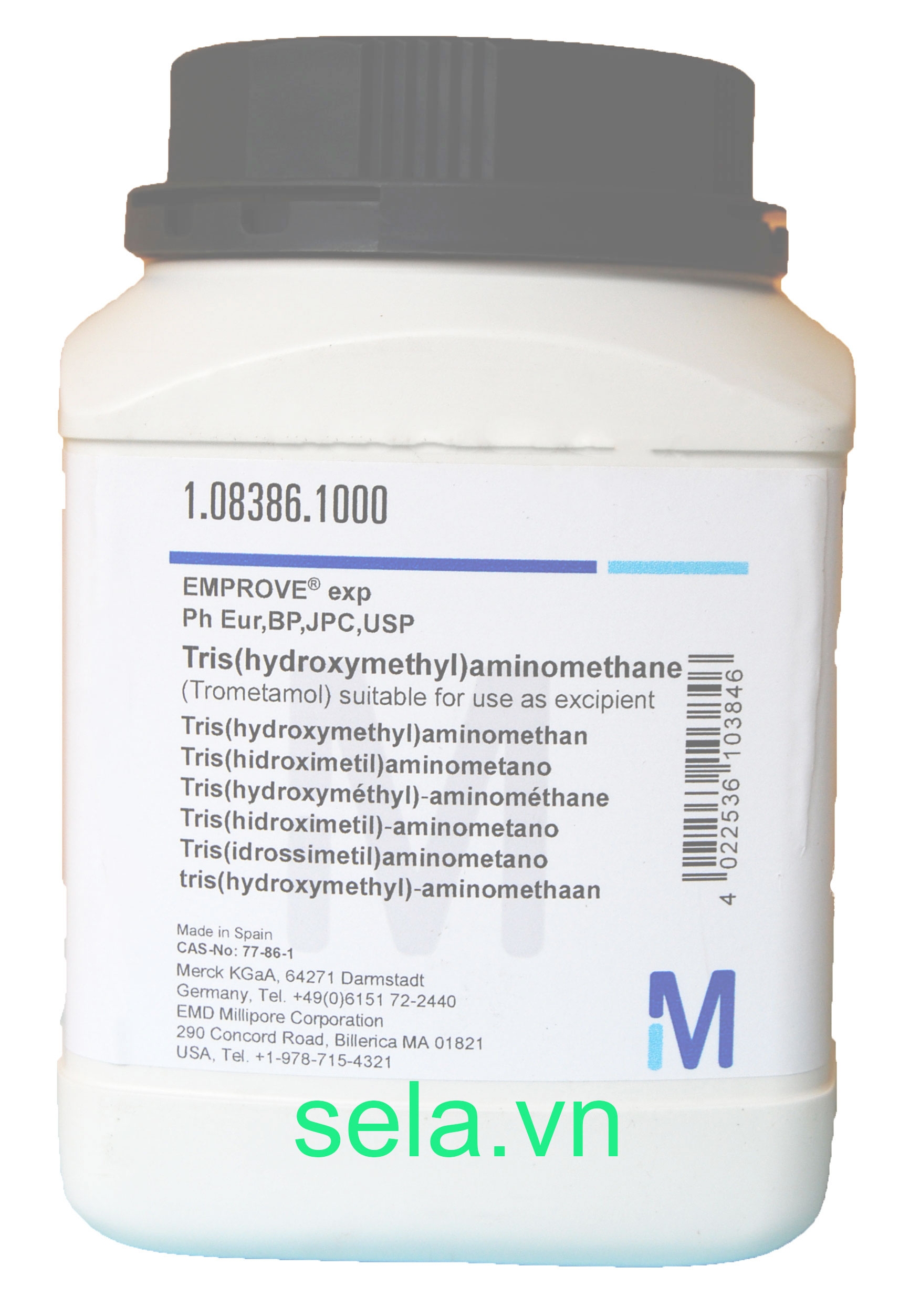 Tris(hydroxymethyl)aminomethane (Trometamol) suitable for use as excipient EMPROVE® exp Ph Eur,BP,JPC,USP